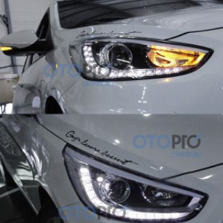 Đèn pha độ LED cho xe Hyundai Accent 2011 mẫu Mobis