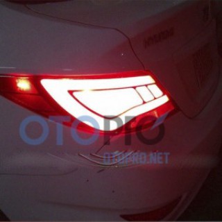 Đèn hậu độ nguyên bộ cho xe Accent 2011 mẫu LED khối