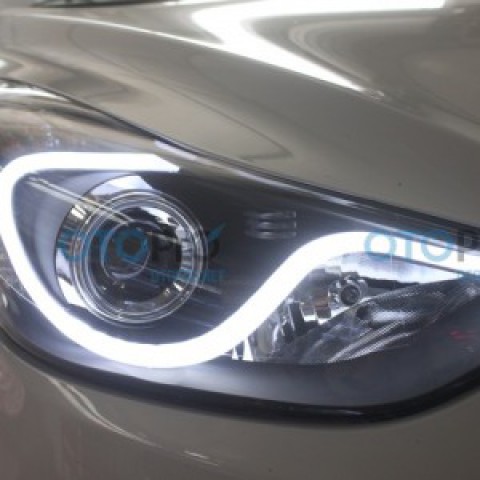 Đèn pha độ nguyên bộ cho xe Hyundai Elantra mẫu LED khối