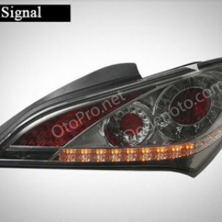 Đèn hậu độ LED nguyên bộ cho xe Genesis Coupe màu khói