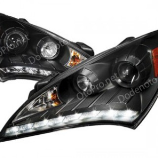 Đèn pha độ LED nguyên bộ mẫu DSG cho xe Genesis Coupe