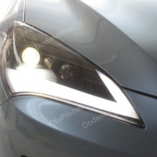 Đèn pha độ LED nguyên bộ cho xe Genesis Coupe kiểu mí khối