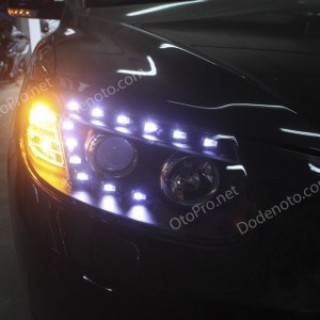 Đèn pha LED nguyên bộ cả vỏ cho xe Santafe CM mẫu Audi Q7