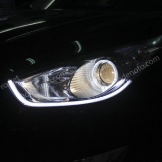 Độ vòng angel eyes kiểu BMW, LED mí khối cho Tucson IX