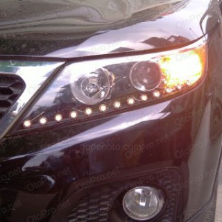 Độ dải LED mí oblock cho xe Kia Sorento