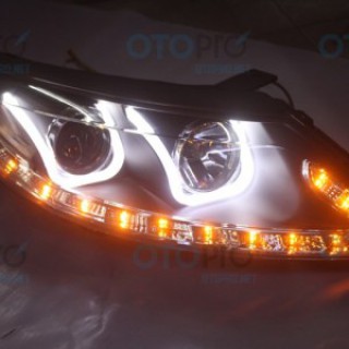 Đèn pha độ LED nguyên bộ cho xe Kia Sportage R mẫu 3