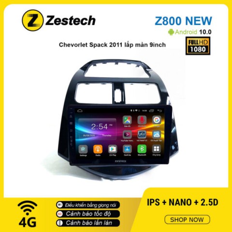 Màn hình ô tô DVD Android Z800 New – Chevrolet Spark 2011