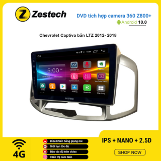 Màn hình DVD Zestech tích hợp Cam 360 Z800+ Chevrolet Captiva LTZ 2012 – 2018