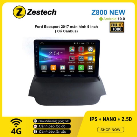 Màn hình ô tô DVD Android Z800 New – Ford Ecosport 2017 có canbus