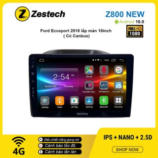 Màn hình ô tô DVD Android Z800 New – Ford Ecosport 2018 có canbus