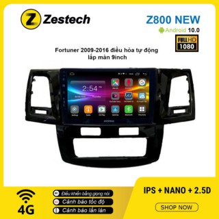 Màn hình ô tô DVD Android Z800 New – Toyota Fortuner 2009 – 2016 điều hòa tự động