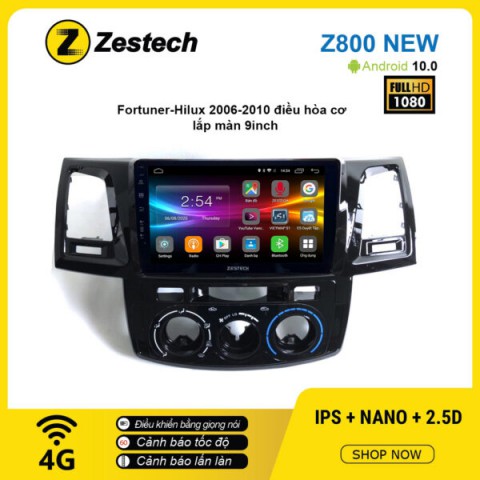 Màn hình ô tô DVD Android Z800 New – Toyota Hilux 2006 – 2010 điều hòa cơ