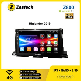 Màn hình ô tô DVD Android Z800 – Toyota Highlander 2019