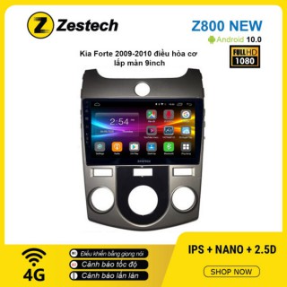 Màn hình ô tô DVD Android Z800 New – KIA Forte 2009 – 2010 điều hòa cơ