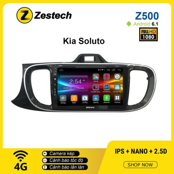 Màn hình ô tô DVD Android Z500 – Kia Soluto