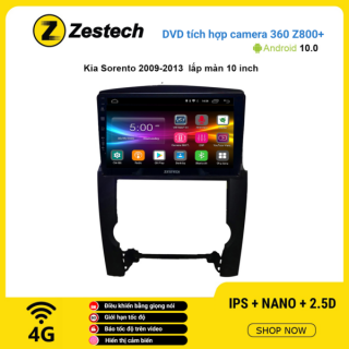 Màn hình DVD Zestech tích hợp Cam 360 Z800+ Kia Sorento 2009 – 2013