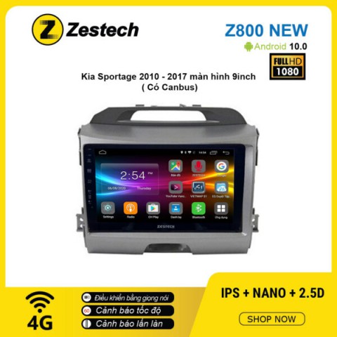 Màn hình ô tô DVD Android Z800 New – KIA Sportage 2010 – 2017 có Canbus