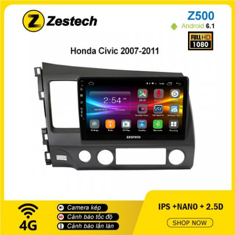 Màn hình ô tô DVD Android Z500 – Honda Civic