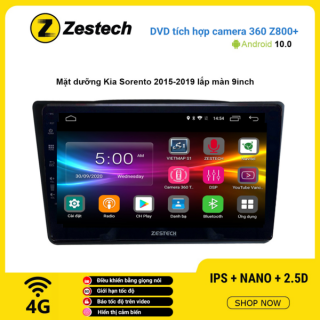 Màn hình DVD Zestech tích hợp Cam 360 Z800+ Kia Sorento 2015 – 2019