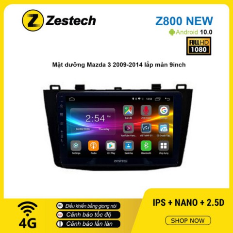 Màn hình ô tô DVD Android Z800 New – Mazda 3 2009 – 2014
