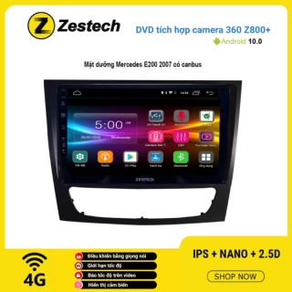 Màn hình DVD Zestech tích hợp Cam 360 Z800+ Mercedes E200 2007