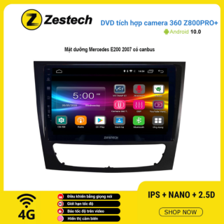 Màn hình DVD Zestech tích hợp Cam 360 Z800 Pro+ Mercedes E200 2007