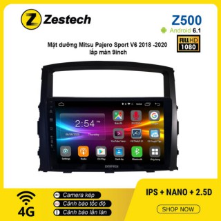 Màn hình ô tô DVD Android Z500 – Mitsu Pajero Sport V6 2018 -2020