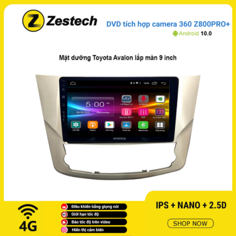 Màn hình DVD Zestech tích hợp Cam 360 Z800 Pro+ Toyota Avalon