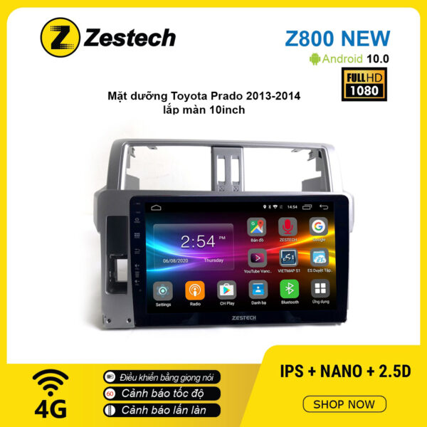 Màn hình ô tô DVD Android Z800 New – Toyota Prado 2013 – 2014
