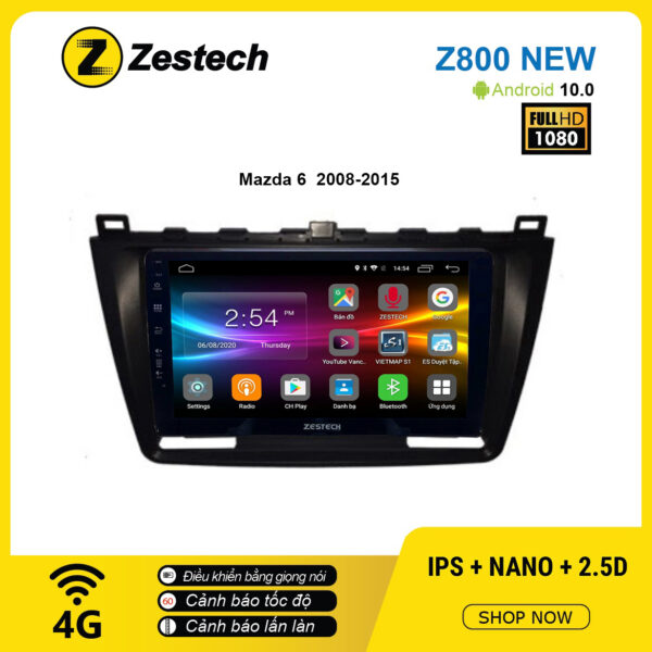 Màn hình ô tô DVD Android Z800 New – Mazda 6 2008 – 2015
