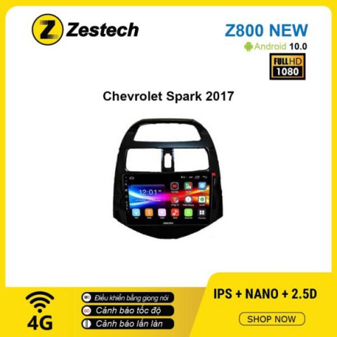 Màn hình ô tô DVD Android Z800 New – Chevrolet Spark 2017