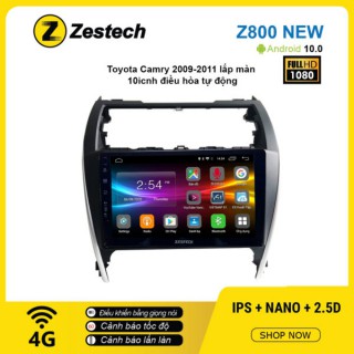 Màn hình ô tô DVD Android Z800 New – Toyota Camry 2009 – 2011 điều hòa tự động