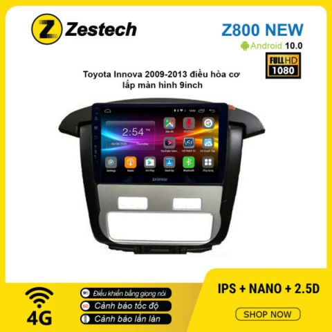 Màn hình ô tô DVD Android Z800 New – Toyota 2009 – 2013 điều hòa cơ