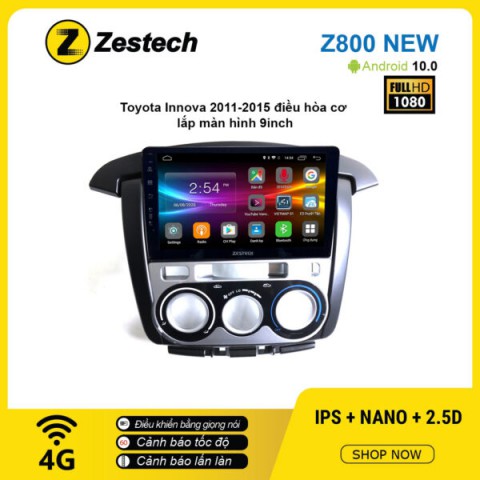 Màn hình ô tô DVD Android Z800 New – Toyota Innova 2011 – 2015 điều hòa cơ