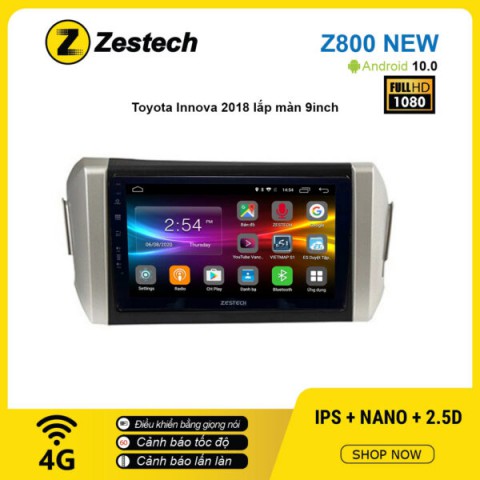 Màn hình ô tô DVD Android Z800 New – Toyota Innova 2018