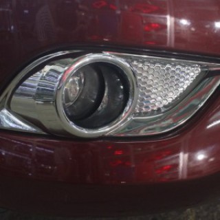 Ốp đèn gầm mạ crôm cho xe Mazda BT50