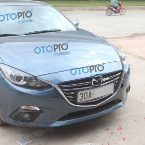 Ốp mặt ca lăng mạ crôm cho xe Mazda 3 2015 All New