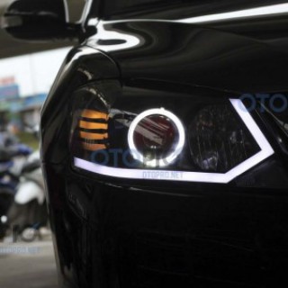 Độ dải LED mí khối, vòng Angel eyes khối cho xe Camry 2012