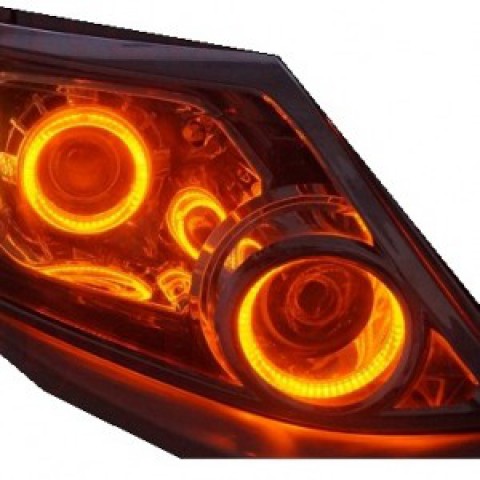 Độ bi xenon Infinity FX35, vòng Angel eyes BMW 2 màu cho Fortuner