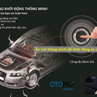 Độ nút bấm  Start/Stop (bộ đề nổ và khởi động thông minh) Engine Smartkey cho xe Toyota Fortuner