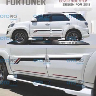 Ốp thân xe và ốp bậc cho Fortuner 2012-2015 mẫu Sportivo nhập khẩu Thái Lan