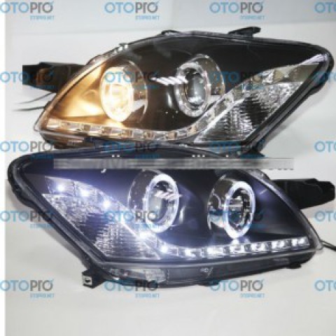Đèn pha độ LED nguyên bộ xe Toyota Vios 2008-2012 AE
