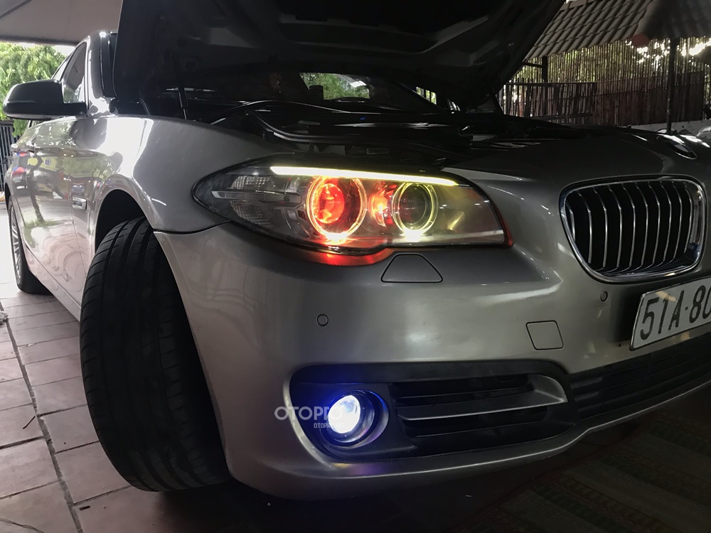 Độ đèn BMW 520i 2013 với siêu phẩm bi Laser EVO LIGHT SLE