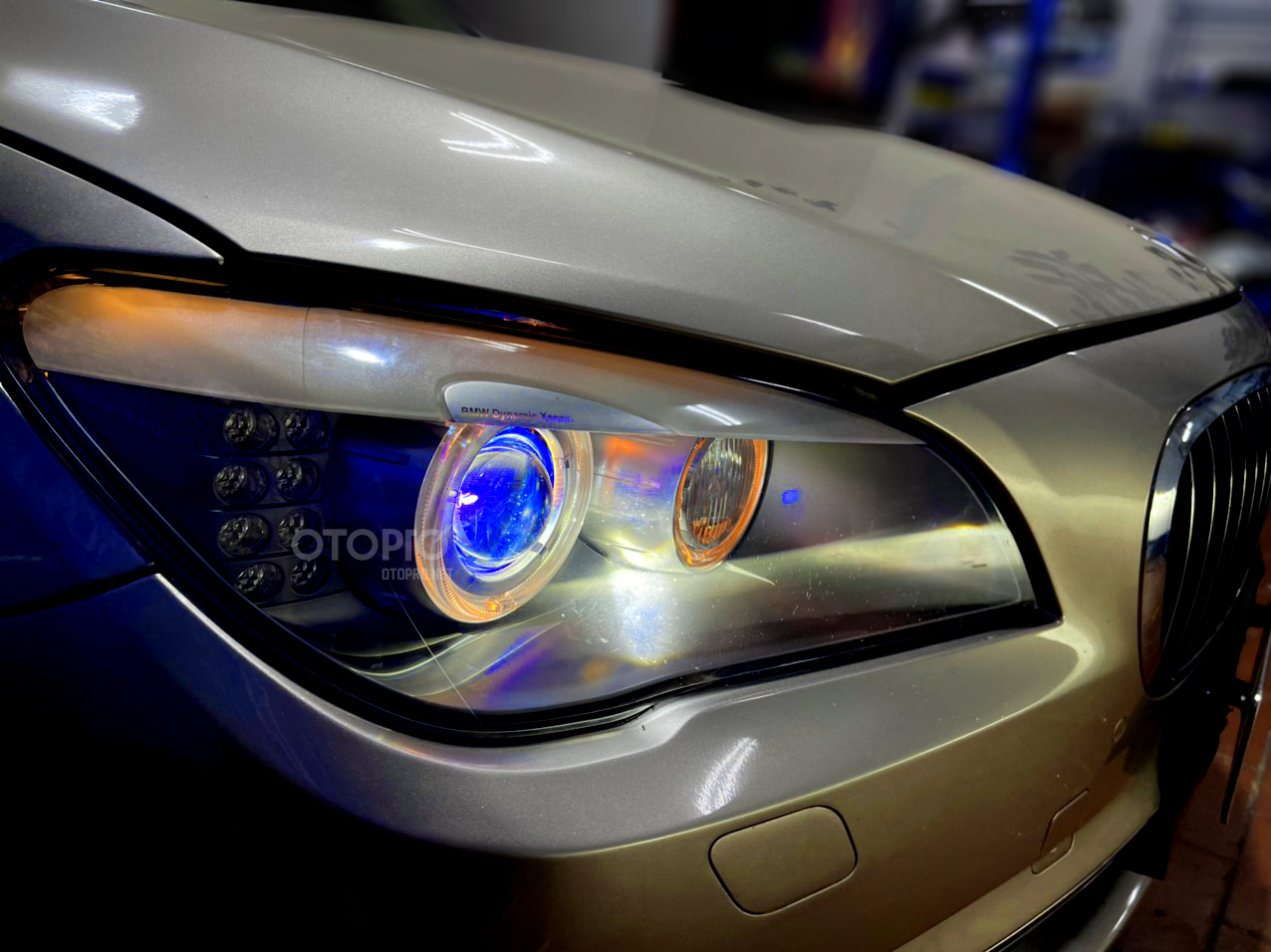 BMW750i nâng cấp bi laser Domax omega