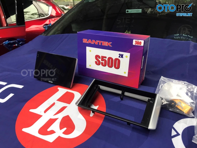 Màn hình android ô tô Santek S500 2K cho Mitsubishi Xpander 2019