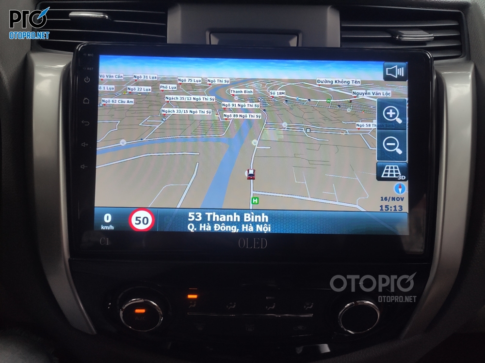 Lắp màn hình android cho Nissan Narava 2017 với màn hình ô tô OLED C1S
