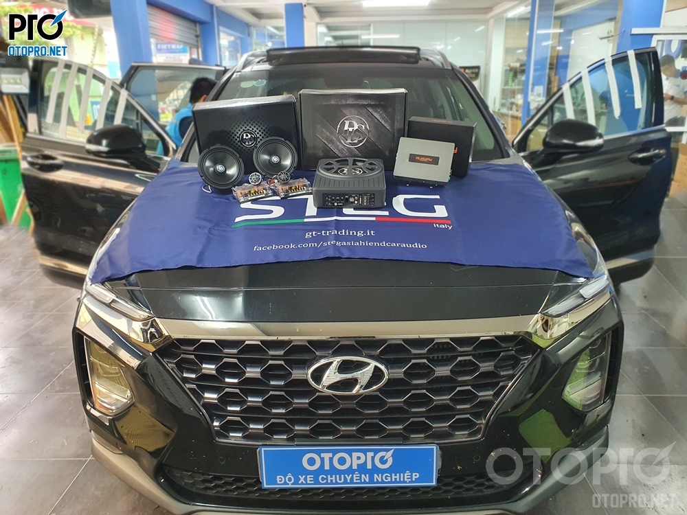 Độ loa Hyundai Santafe 2020 với hệ thống âm thanh loa phân tần DLS