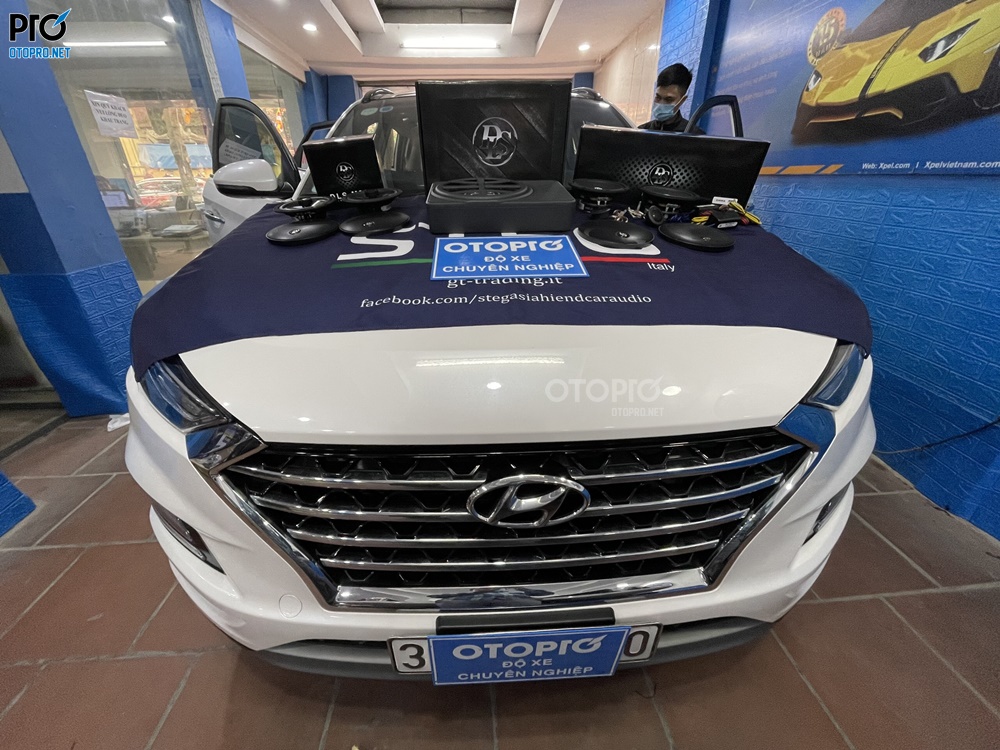 Độ loa Hyundai Tucson 2021 với cấu hình âm thanh loa DLS MK6.2i