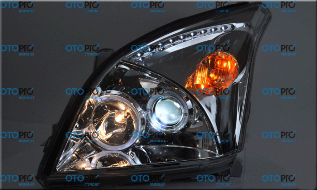 Đèn pha độ LED nguyên bộ cho xe Toyota Prado 2002-2009