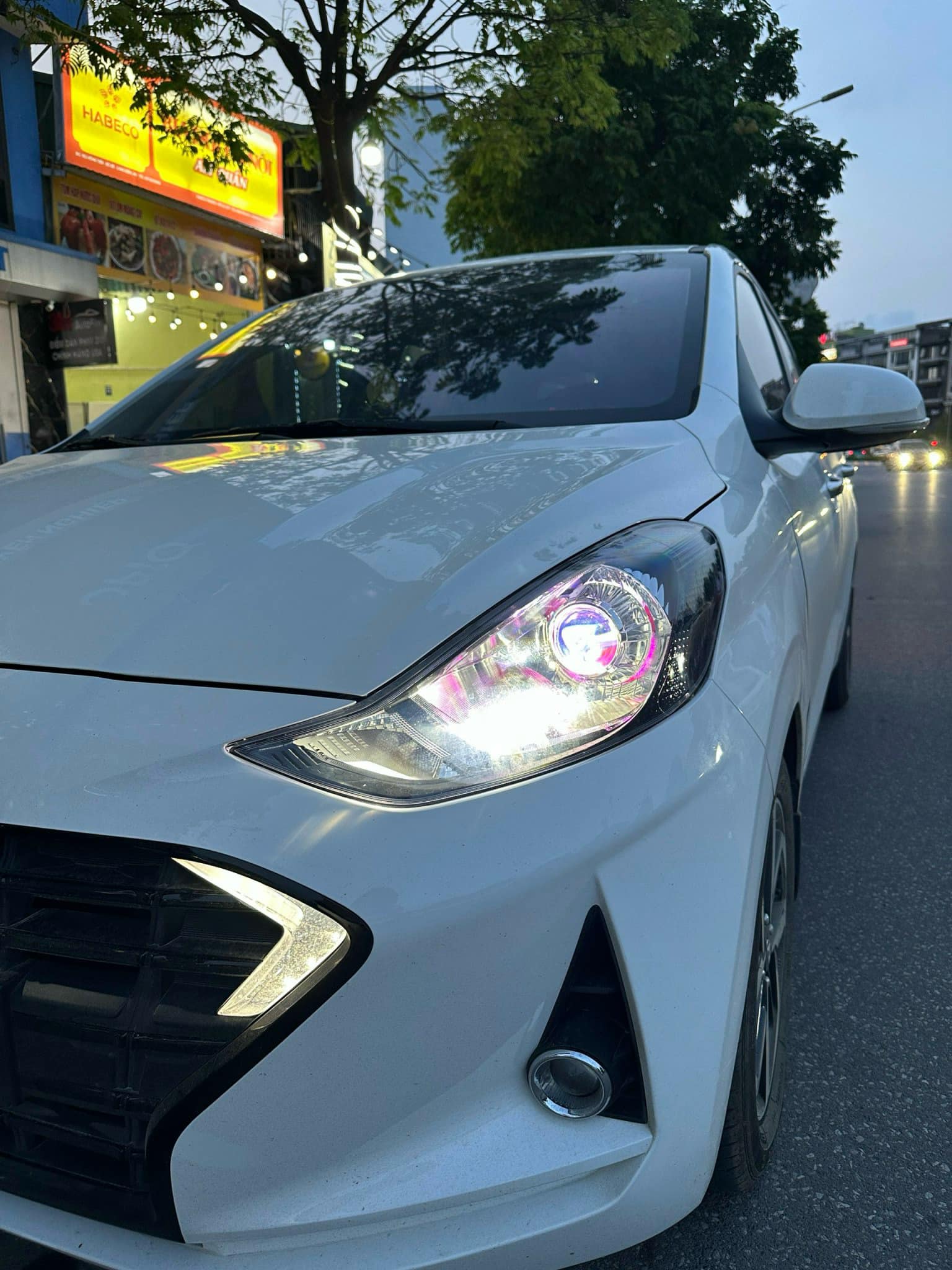 Độ đèn Hyundai I10 2022 với Bi Led KUS 7TH Laser